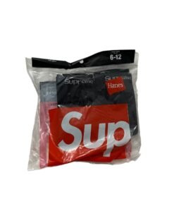 2 Pair Black Supreme Socks